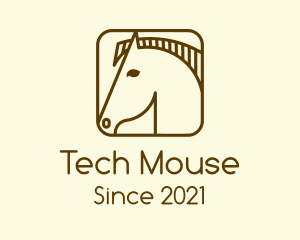 Minimalist Horse App logo design