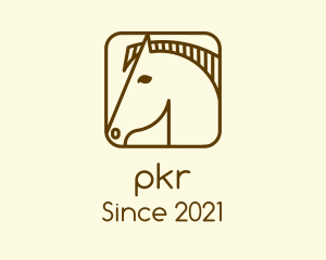 Minimalist Horse App logo design