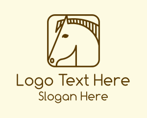 Minimalist Horse App Logo