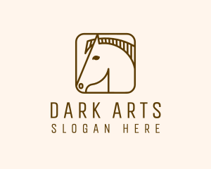 Minimalist Horse App logo design