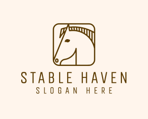 Minimalist Horse App logo design