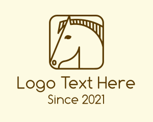 Trojan - Minimalist Horse App logo design