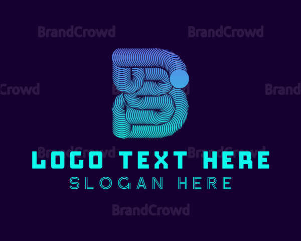 Slinky Letter B Logo