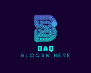 Data - Slinky Letter B logo design