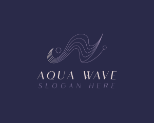 Gradient Waves Agency logo design