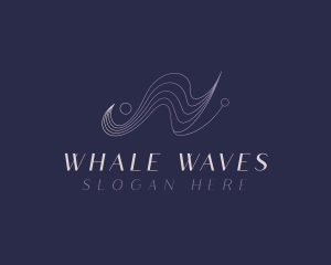 Gradient Waves Agency logo design