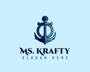 Rope Nautical Anchor Logo