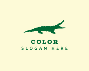 Wild Alligator Reptile Logo