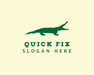 Wild Alligator Reptile Logo