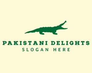 Wild Alligator Reptile logo design