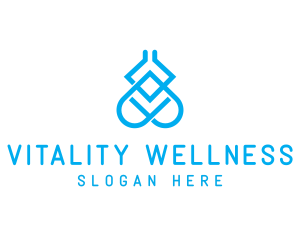 Yoga Heart Wellness logo design