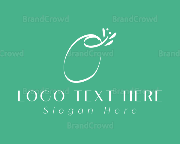 Floral Letter O Logo