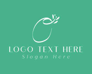 Leaf - Floral Letter O logo design
