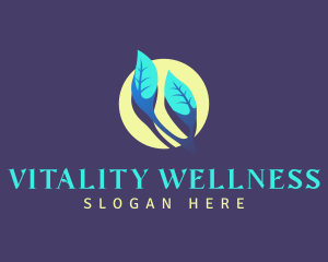 Leaf Wellness Lifestyle logo design