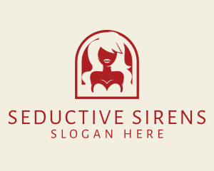 Seductive Woman Lips logo design