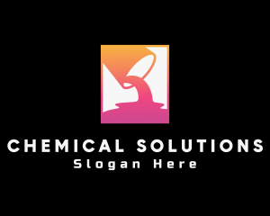 Chemical - Gradient Paint Bucket logo design