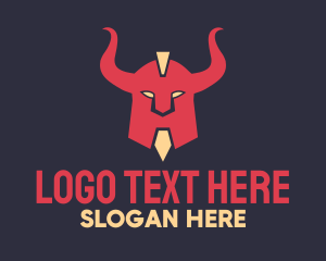 Medieval - Evil Brute Warrior logo design