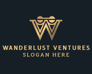 Structure Law Firm Letter W logo design