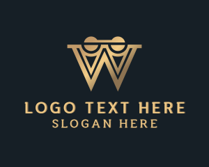 Business - Structure Law Firm Letter W logo design