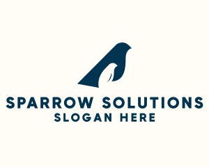 Sparrow - Bird Sparrow Parenting logo design