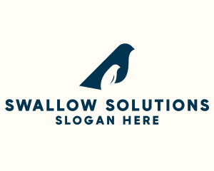 Swallow - Bird Sparrow Parenting logo design