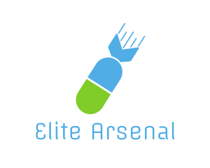 Arsenal - Pill Missile Bomb logo design