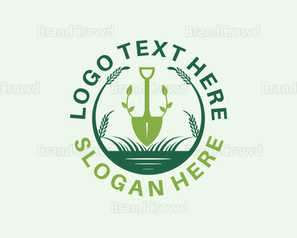 Gardener Plant Shovel Logo