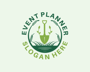 Gardener Plant Shovel Logo