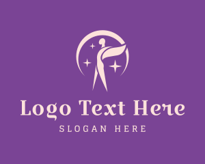 Woman - Cosmic Star Angel logo design