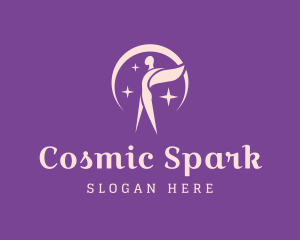 Cosmic Star Angel logo design