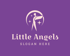 Cosmic Star Angel logo design