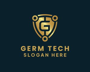 Tech Finance Shield Letter G logo design