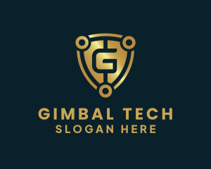 Tech Finance Shield Letter G logo design