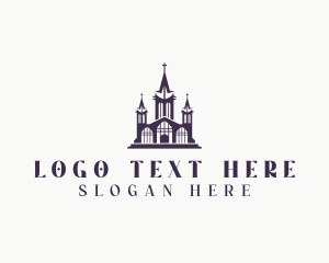 Cathedral - Basilica Cathedral Architecture logo design