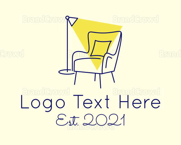 Lamp Chair Furniture Lighting Logo