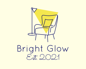 Light - Lamp Chair Furniture Lighting logo design