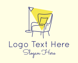 Lamp Chair Furniture Lighting Logo