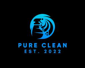 Cleaning Wash Sprayer logo design