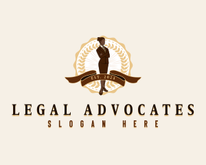 Professional Lawyer Woman logo design