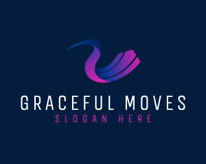 Gradient Arrow Logistics logo design