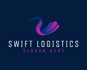 Logistics - Gradient Arrow Logistics logo design