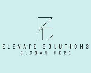 Letter E Business Company logo design