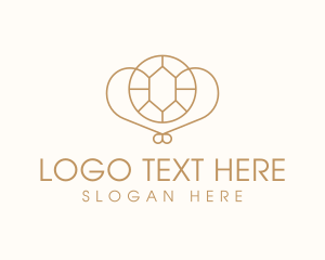 Gold - Gemstone Jewelry Accessory logo design