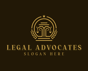 Justice Scale Attorney logo design