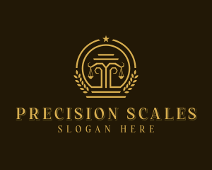 Justice Scale Attorney logo design