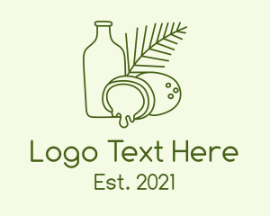 Extract - Green Tropical Spa logo design