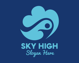 Human Sky Cloud  logo design