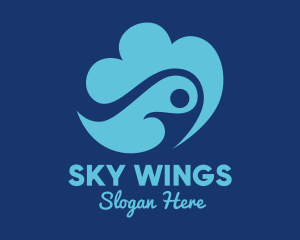 Human Sky Cloud  logo design