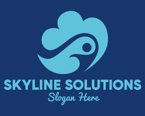 Sky - Human Sky Cloud logo design