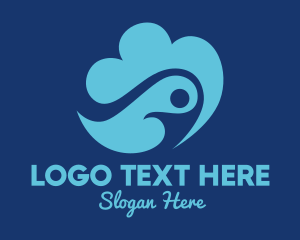 Internet - Human Sky Cloud logo design